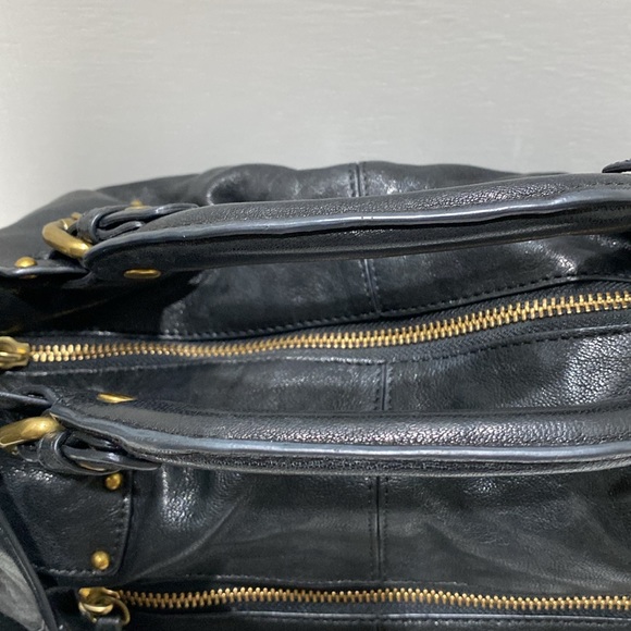 KOOBA “Hailey” Black Leather Satchel/ Shoulder Bag - Picture 5 of 14